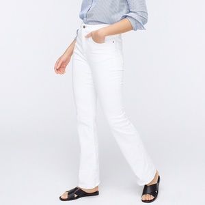 J.Crew Curvy Full-Length White Bootcut Jean 29